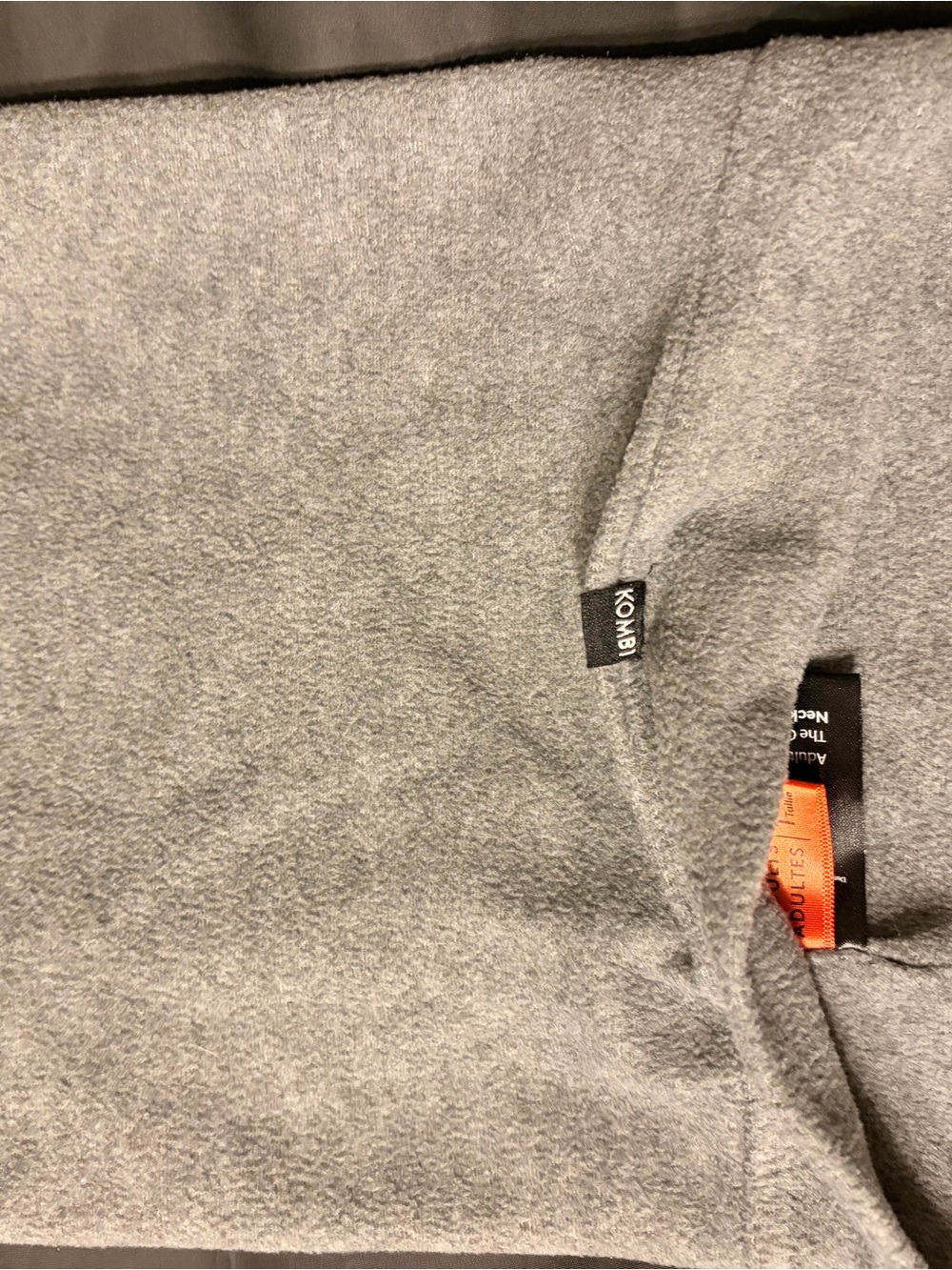 Women's Gray Fleece Neck Warmer - Soft Winter Wrap